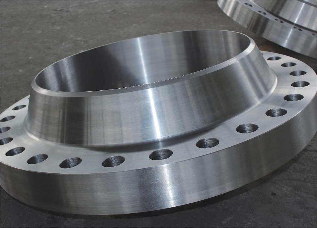 Weld neck flange forging